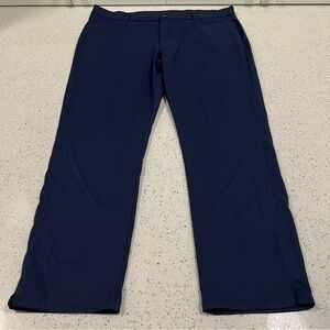 CALLAWAY Navy Blue Golf Dress Pants Straight-Leg Design 38x30 | Embroidered Logo